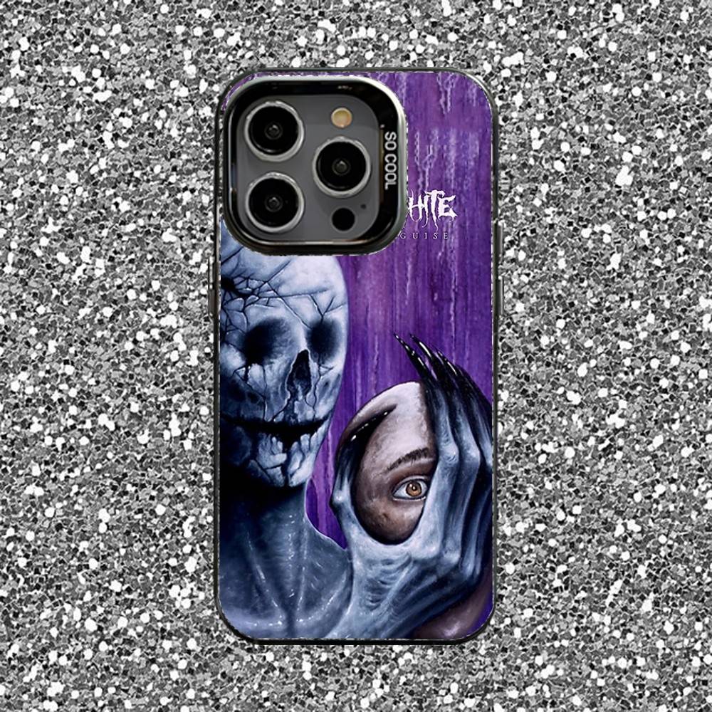 Band Motionless In White Phone Case For iPhone 16,15,14,13,12,11,Pro,XS,Max,Plus,Mini,SE Black Candy Matte Shockproof Cover