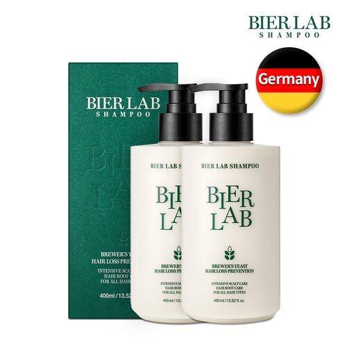 BIERLAB Немецкие пивные дрожжи Шампунь против выпадения волос 400 мл (2 бутылки)_636137