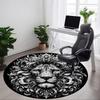 1PC Lion Head Ornament Chair Carpet for Office, Indoor Non-Slip Washable Carpet, Soft Comfortable Mat For Office Room Yy250930315