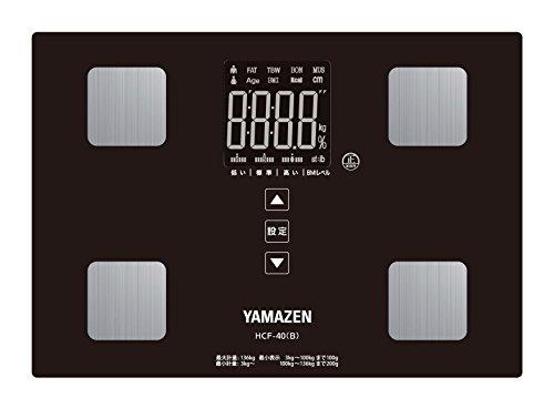 

[Yamazen] Weight Body Composition Meter Weight Scale Body Fat Meter Body Composition Meter Health Meter Black HCF-40(B)