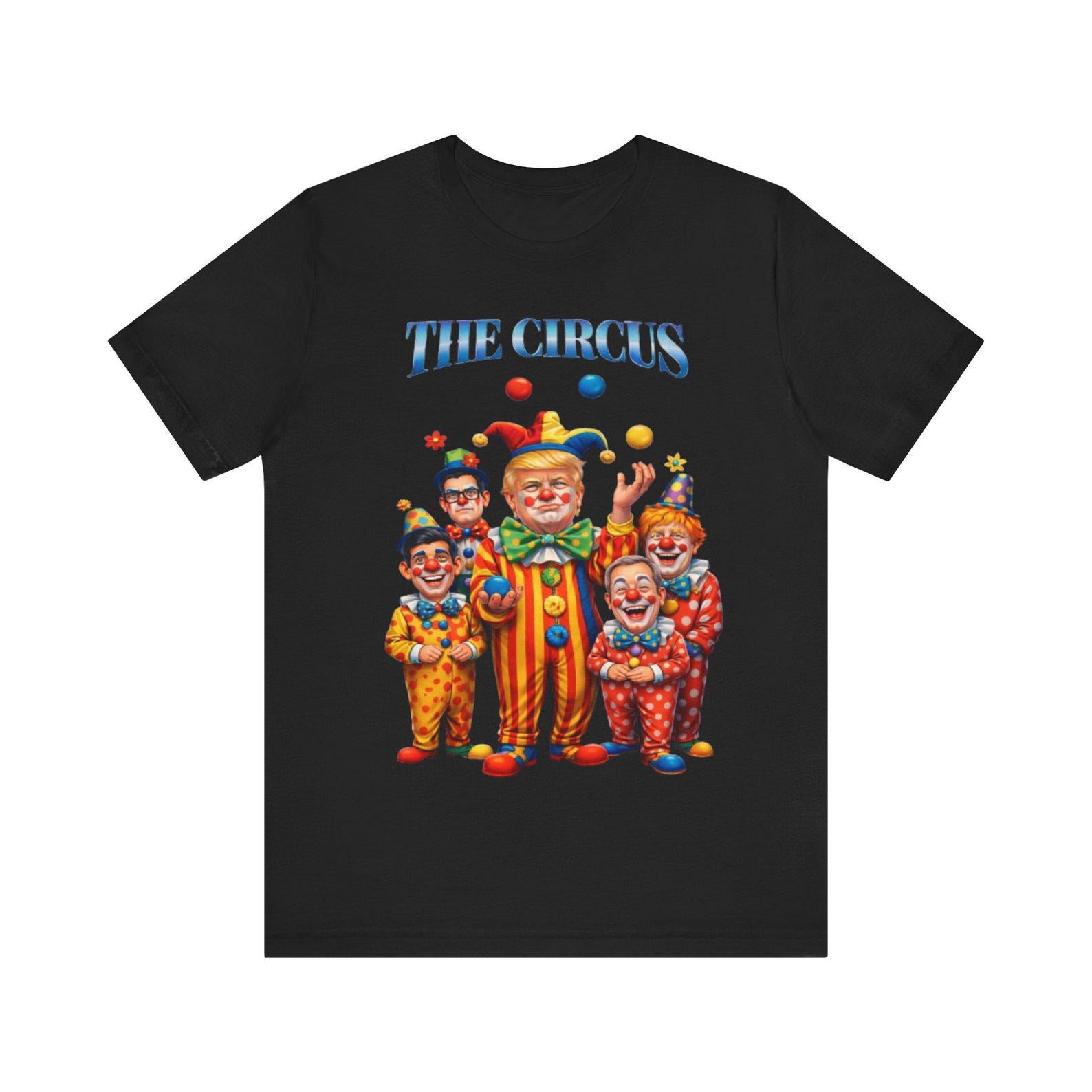 The Circus Political T-Shirt – Satirical Politics Clown Shirt, Funny Election Parody Tee, Political Humour Graphic Shirt M