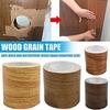 4.57M/Roll Realistic Wood Grain Repair Adhensive Duct Tape Furniture Renovation Skirting Line Floor Sticker Home Decor Accessori