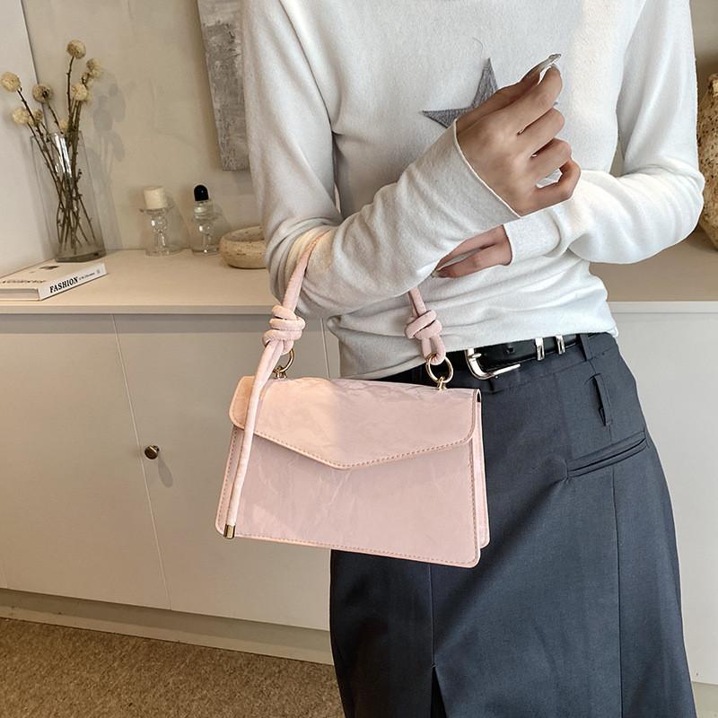 Chic And Trendy Women's Handbag 2024 Pu Leather Shoulder Bag With Phone Pocket