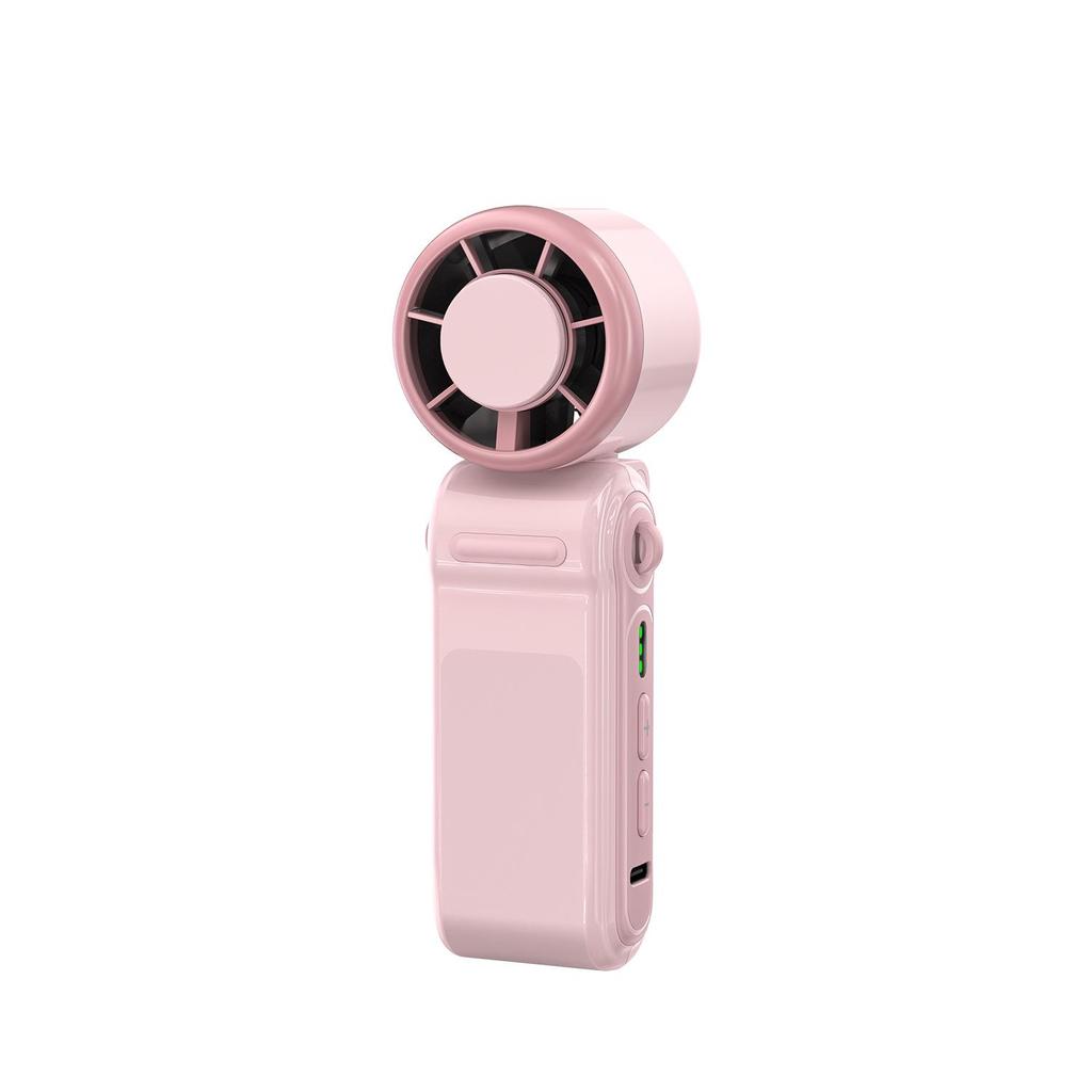Portable USB Foldable Handheld Fan with Strong Wind and Neck Hanging Option