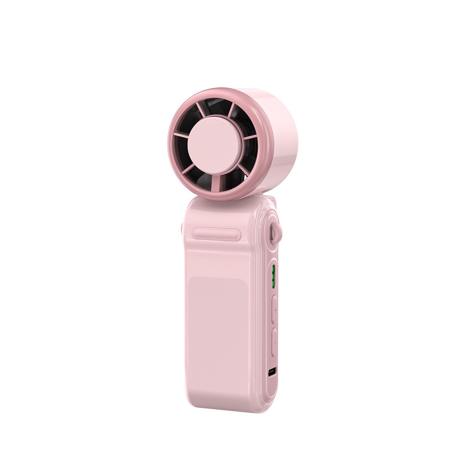 

Portable USB Foldable Handheld Fan with Strong Wind and Neck Hanging Option 54.8x39.8x133.5 mm рожевий