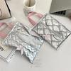 Silvery Bow Flip Cover Tissue Box Wet Wipes Case Car Hanging Bag Portable Paper Holder Removable Napkin Storage Case Home Decor