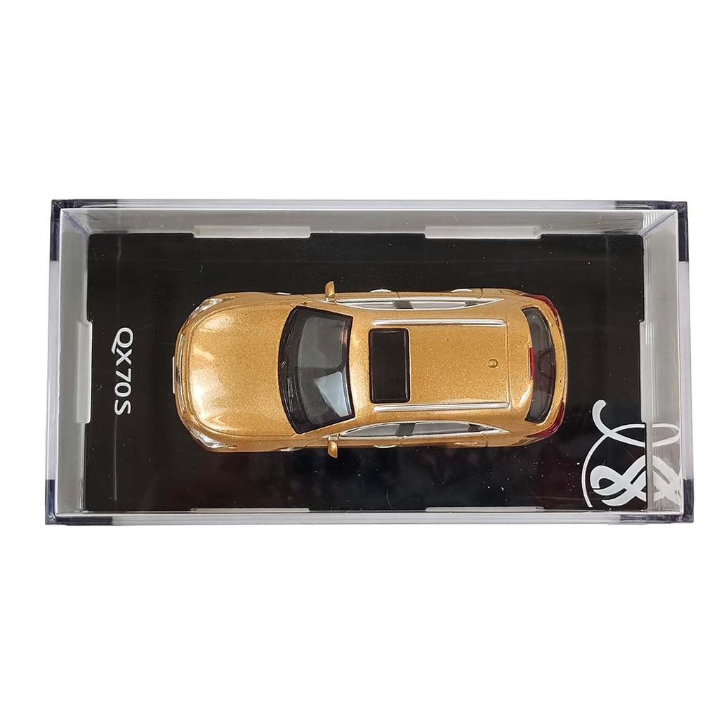 Paudi Model 1/64 Scale Infiniti QX70S Model Car, Gold, Finished, for Collection