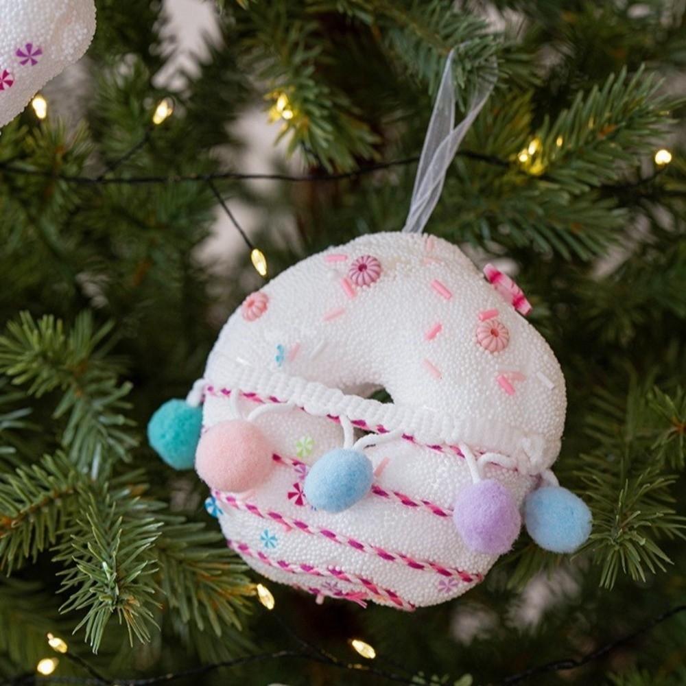 Multicolor Christmas Candy Canes Pendant Foam Christmas Spheres  New Year