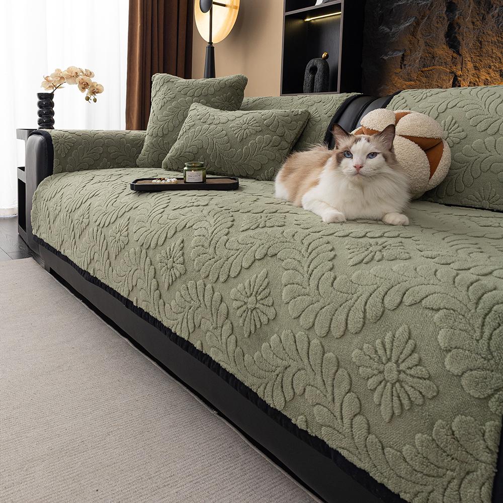 Jacquard Sofa Seat Cover High Quality Anti-Slip Padded Plush Sofa Cushion For Living Room Protector Couch Cover For Sofa