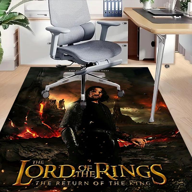 1pc Journey Ends Here Return Of The King Carpet, for Home & Office Decor, Desk Chair Carpet, Festive GiftL1348