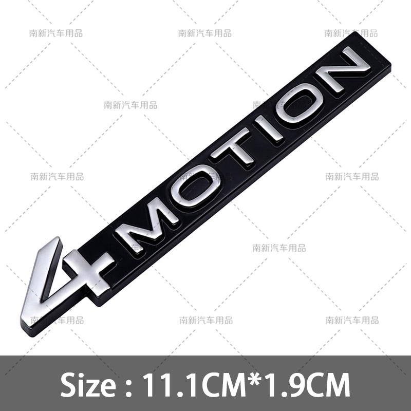 3D Metal 4 Motion Badge Rear Trunk 4Motion Emblem Car Body Stickers For GOLF R GTI 6 7 8 MK5 MK6 MK7 MK8 Car Styling Accessories