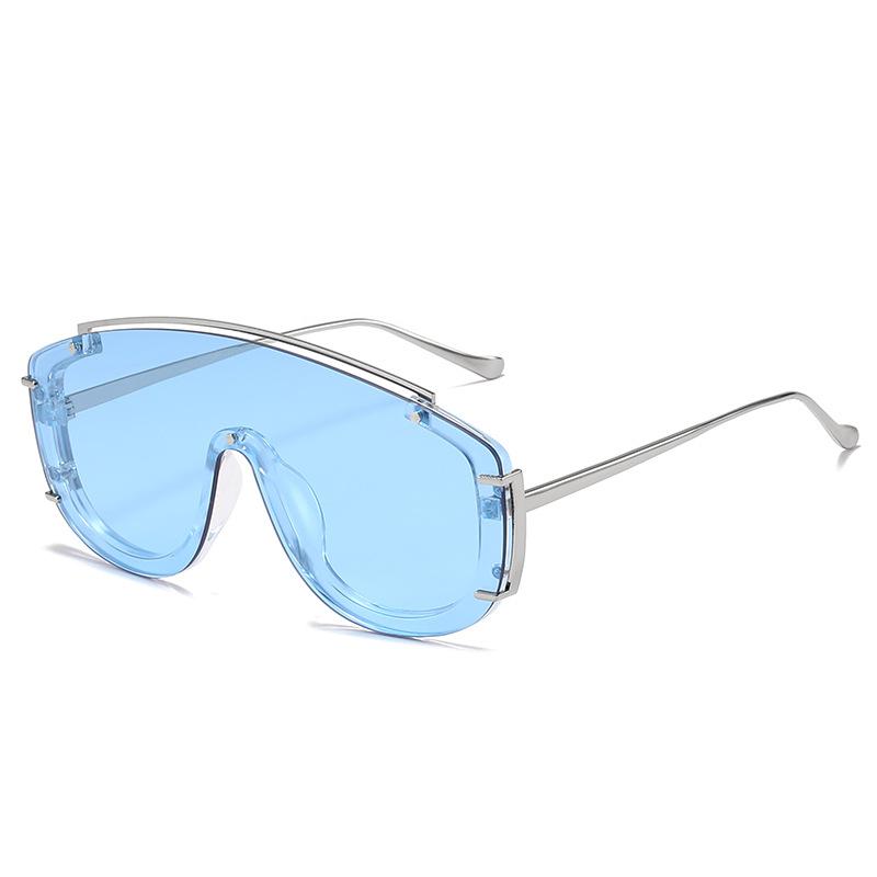 Oversized Frame Integrated Sunglasses for Men Women New Modern Fashion Eyewear UV400 Goggles Sun Glasses