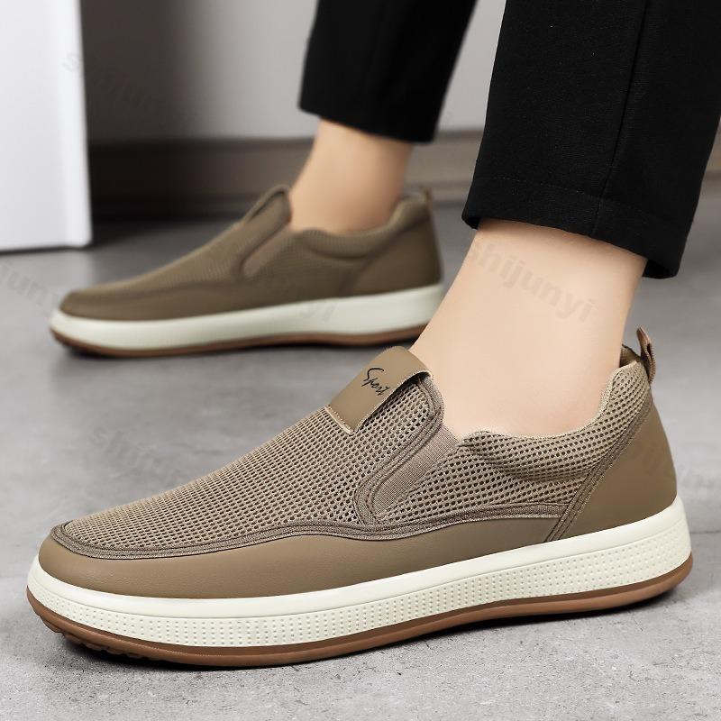 Men's Casual Shoes 2025 Fashion Men Leisure Sneakers Soft Sole Mesh Breathable Outdoor Anti Slip Comfortable Running Shoes