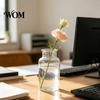 Multi-purpose Plant Container Small Vases for Flowers, Mini Clear Glass Bud Vases, Unique Artistic Vase Flower Wedding Table Centerpiece Home