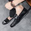 Doudou shoes men's summer business casual leather shoes new one-pedal driving shoes men's shoes