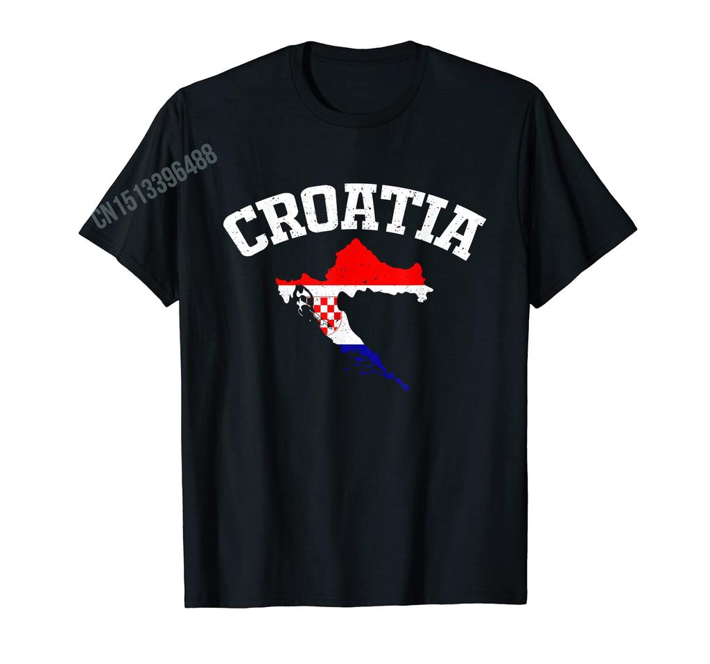 More Design Croatian Flag Hrvatska Shirt Croatia TShirt Map For Men Women T Shirt Tops Cotton Tees