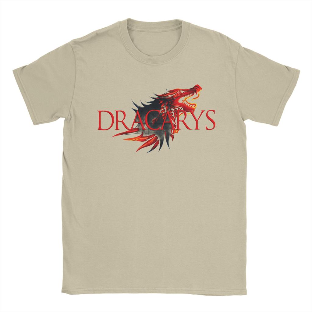Dracarys Game Of Thrones Tshirt Summer Cotton Tshirts For Unisex Harajuku Pattern Tee Shirt Short Sleeve Y2k Fun Tees