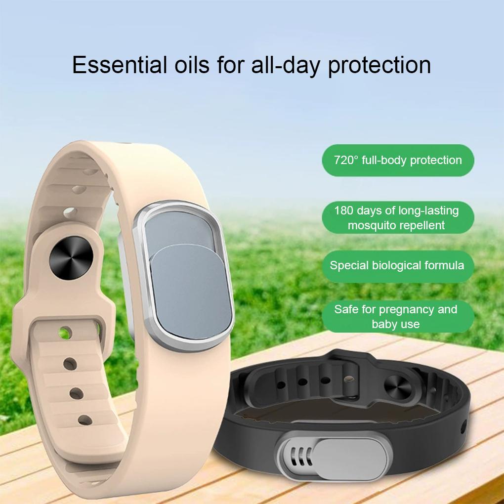 Health Body Wristband USB Charging Plant Essential Oil 180 Days Long-lasting Repellent Brand New