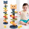Non-Toxic Baby Toy Rotating Rolling Ball Gliding Tower Toddler Toy Rotating Early Educations Track Ball Stacking Toy Gift Box For Children