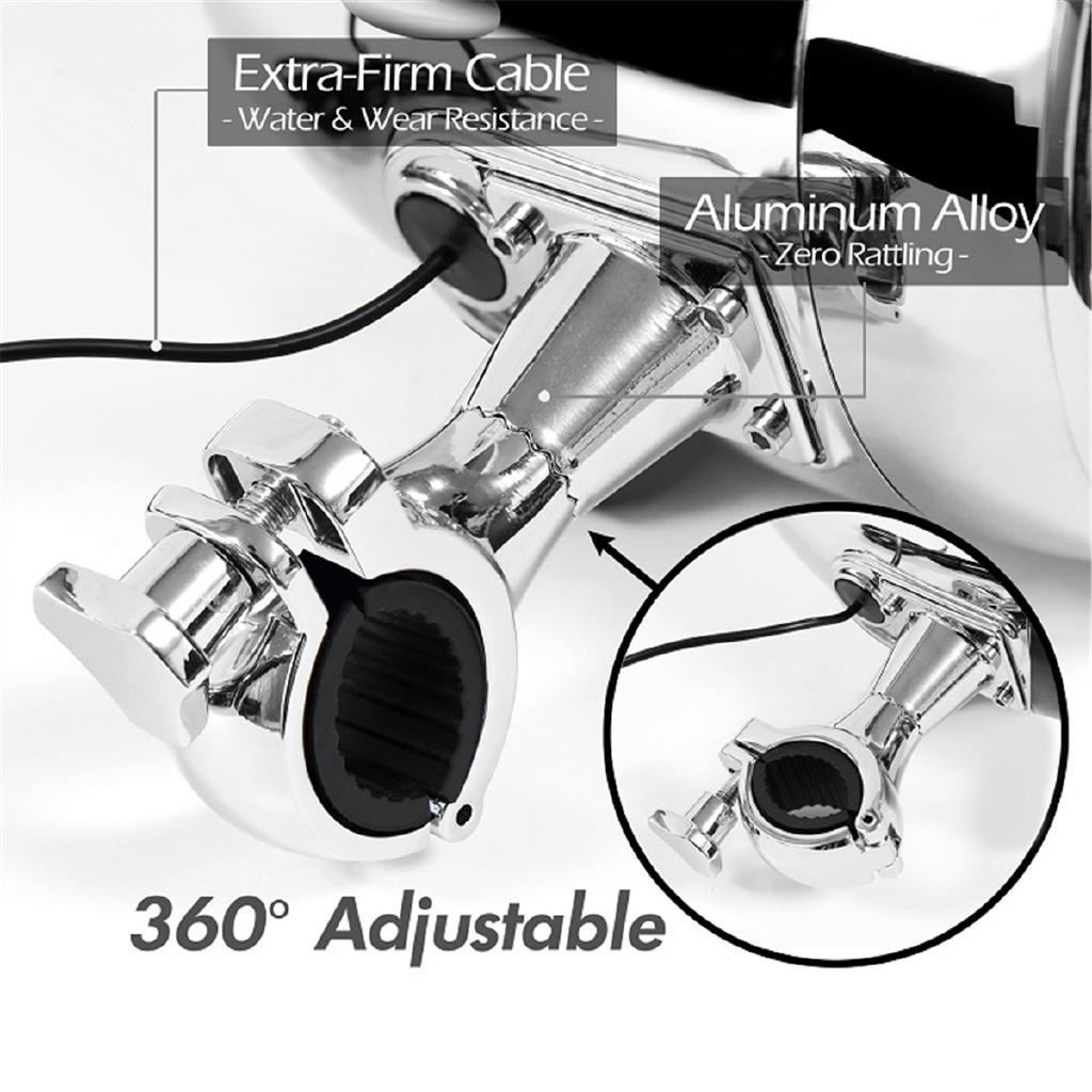 10-16V DC 2x 300W Motorcycle Bluetooth Stereo Speakers Amplifer Waterproof Motorcycle Speaker Radio Sound System Remote Control