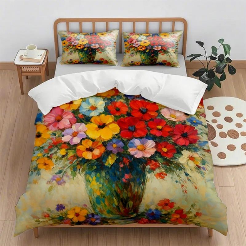 

New (quilt cover + pillowcase) digital printing quilt cover set 2pcs/3pcs holiday gift household quilt cover without sheet 150cmx200cm 2pcs