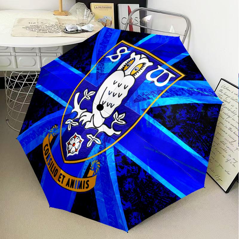Owl Symbol Wednesday Automatic Folding Umbrella - 8-Rib Travel Umbrella with Auto Open/Close & Portable Gifts for Holidays or Birthdays
