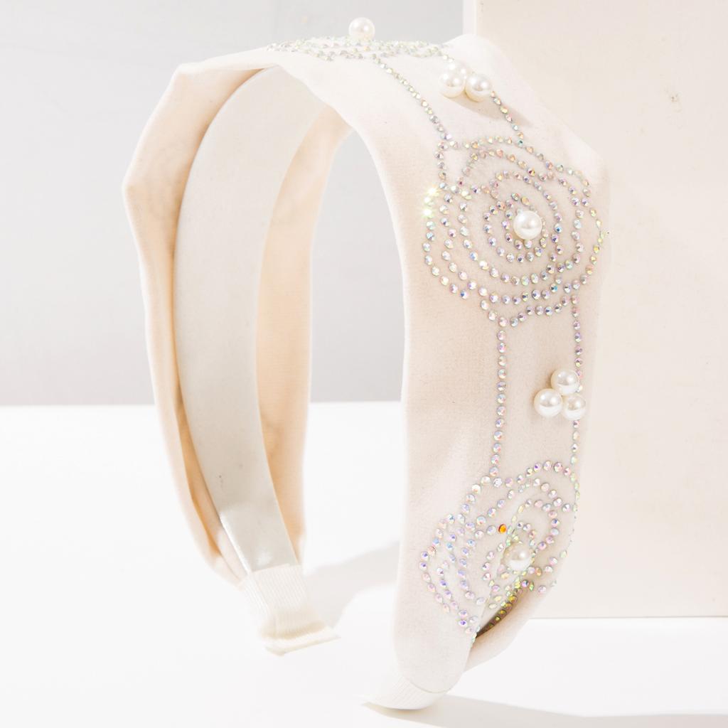 New Style Court-style Hairband with Curly Flowers, Wide Design, Unique and Creative Hair Accessory for Women.