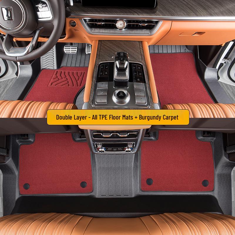 Tank 500 Floor Mats: Fully Enclosed, All-Season, TPE for 5/7-Seater New Energy Models