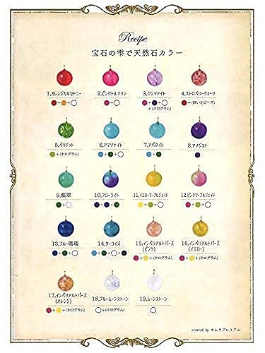 [Amazon.co.jp Exclusive] Jewel Drops UV Resin Colorant, 12-Color Set (10ml Bottle) with Special Color Mixing Dish / Aida Chemical Industry R-1061P
