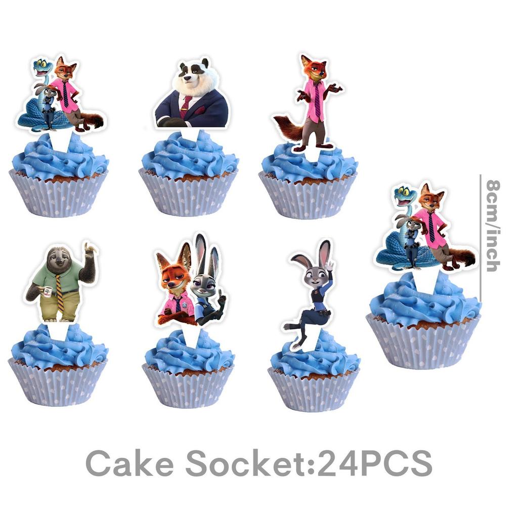 Decorazioni per Festa di Compleanno a Tema Zootopia, Striscioni di Compleanno per Bambini, Piatti di Carta, Bicchieri di Carta, Tovaglioli, Tovaglie, Ciabatte Elettriche, Articoli per Feste