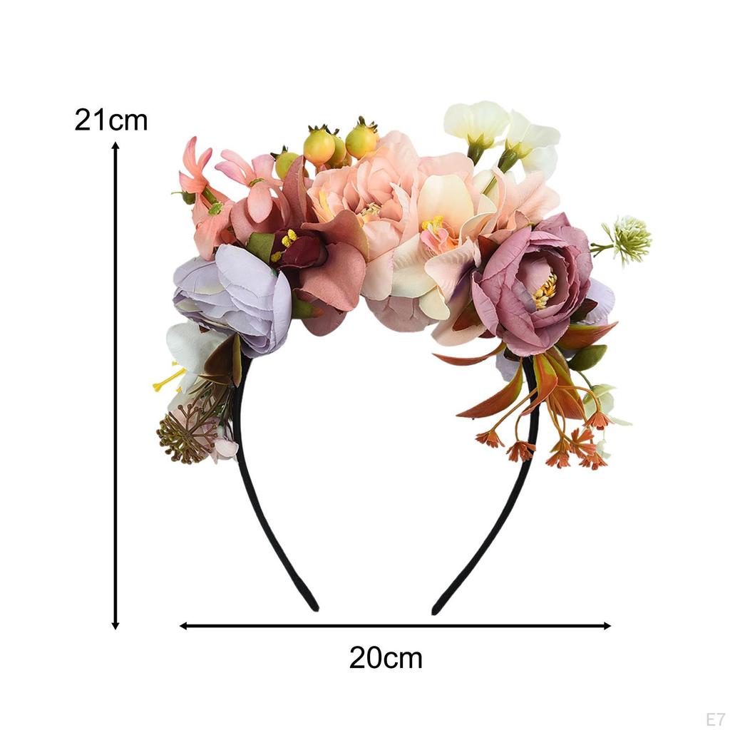 Čelenka s květinovou korunou, Festivalová simulovaná čelenka Fotografie