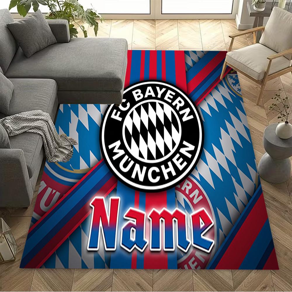 Bayern Munich Crest Carpet Design for Hallway Bedrooms Balcony Kitchen Anti-slip Rug Anime Office Decor Perfect Birthday/Christmas Gift Idea