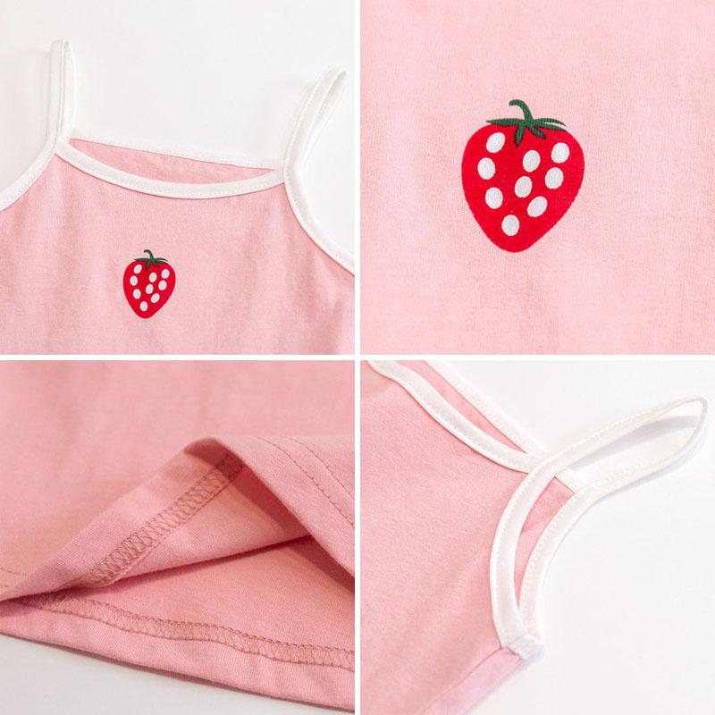 Costum cu bretele de vară pentru fete Pantaloni scurți cu mânecă scurtă Vestă subțire pentru copii Îmbrăcăminte pentru copii Comerț cu ridicata în două piese Set de pantaloni scurți cu bretele