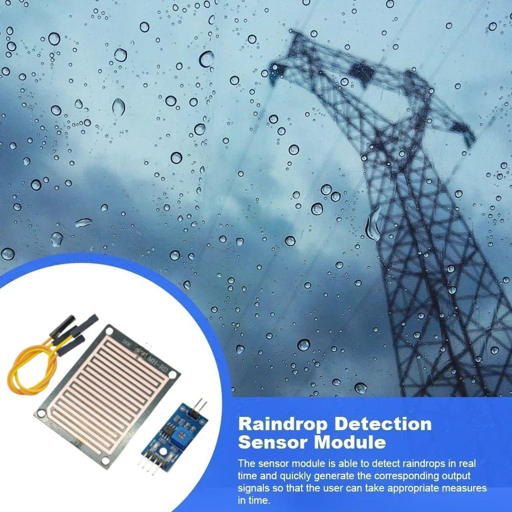 Monitor Weather Sensor Relay Board LM393 Rain Foliar Leaf Moisture Sensor Relay Module High Sensitivity for Arduino Robot Kit