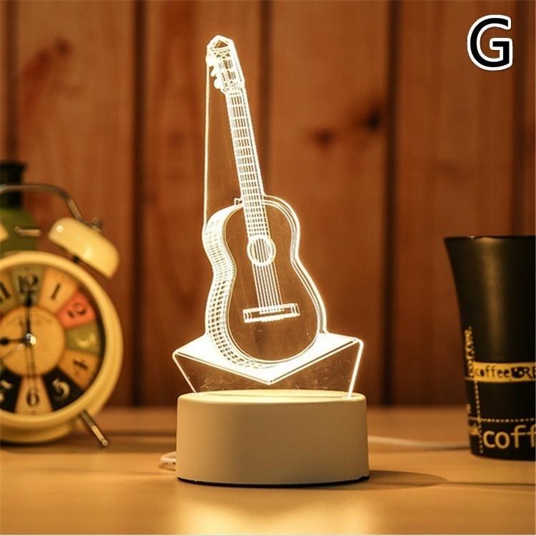 Creative 3D Visual LED Night Light Table Lamp Kids Boys Gift Home Decor with USB Cable