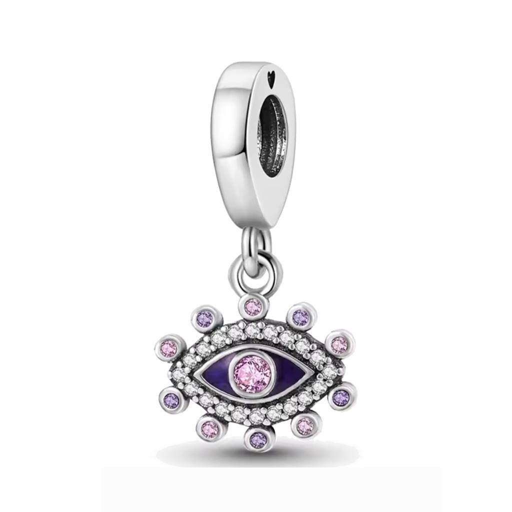 New Copper Romantic Pink Series Perfume Ice Cream Charm Bead Fit Bracelet Necklace Jewelry For Women