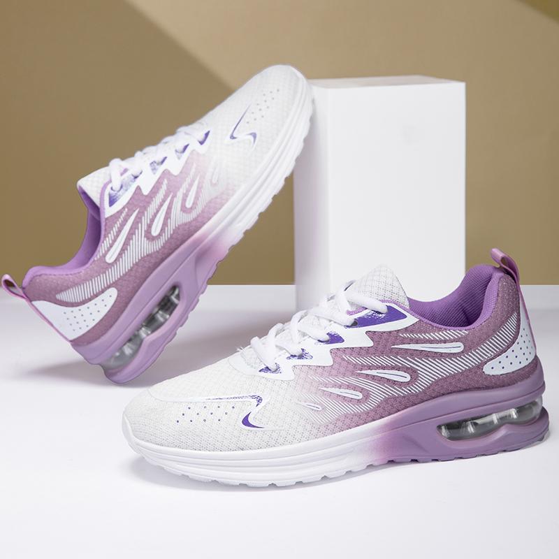 Women Big Size Autumn New Air Cushion Shoes Mesh Breathable Lightweight Comfortable Sneaker Fashion Casual Sports Large Footwear