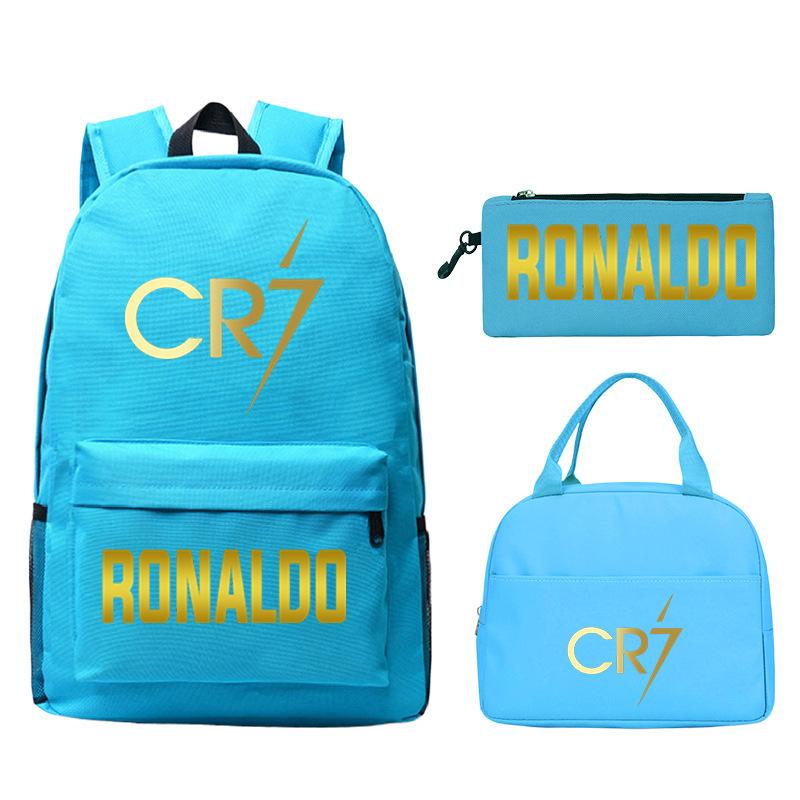 Star Peripheral Printing Primary And Secondary School Students Schoolbag Leisure Pencil Bag Children'S Portable Meal Bag Set