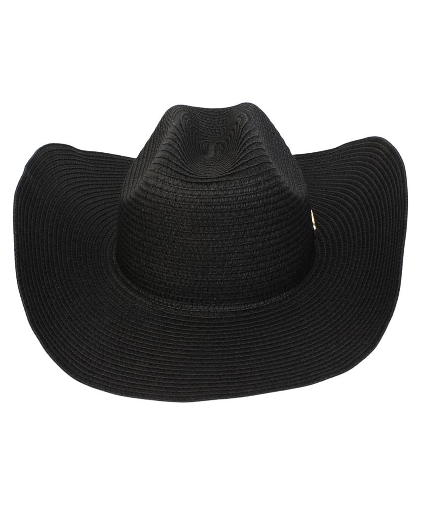 Yunibeosyeolkemiseuteuli Cowboy Black Summer Fedora Cowboy Hat