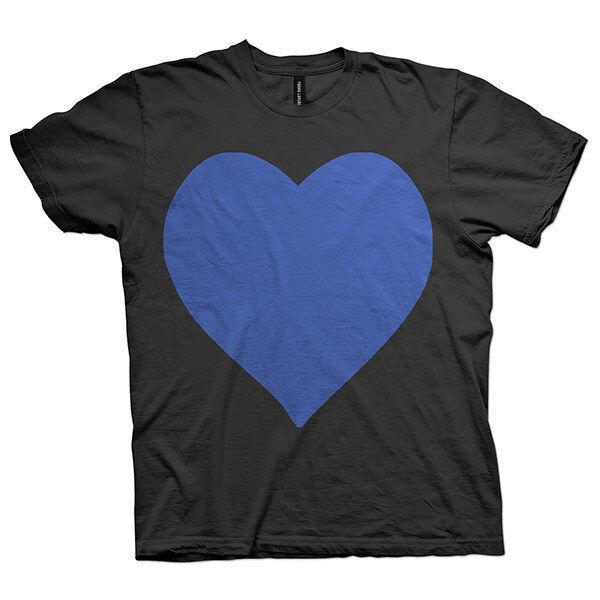 

Футболка унисекс с принтом Blue Heart Edition S