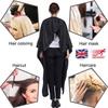 Black Professional Hairdressing Cape Salon Barber Apron Waterproof Cutting Gown Protect Clothing Wrap Cloth Durable Skin-friendl
