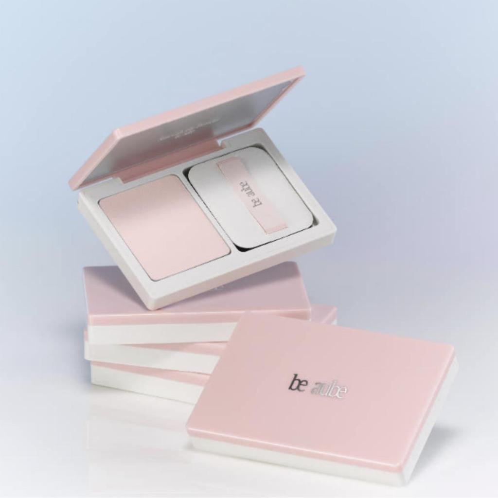be aube Smooth Fit Powder (Light Pink) 6g - Pore Blur & Oil Control
