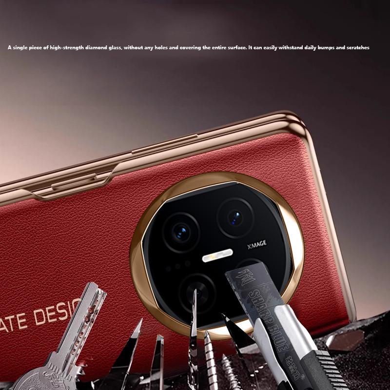 New Case for Huawei Mate X7 MATEX7 MateX7 5G Luxurious Leather Smart Sleep Window Folding Magnetic Phone Cover