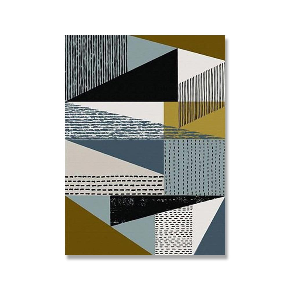 Abstract Colorful Leaves Canvas Painting Retro Green Plant Poster Print Fashion Decor Square Wall Art Picture For Living Room HD