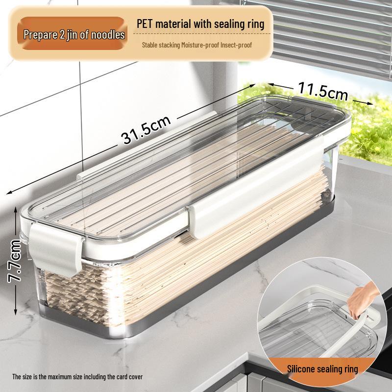Rectangular Sealed Noodle Storage Box for Refrigerator & Kitchen
