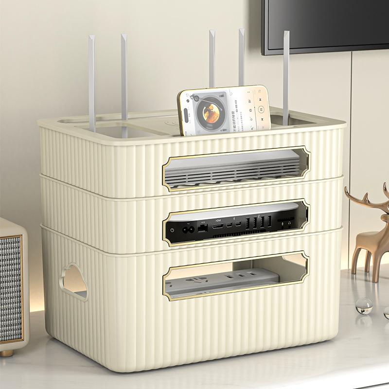 Wifi Router Organizer TV Set-top Box Shelves Socket Wire Organizing Wireless Optical Cat Placement
