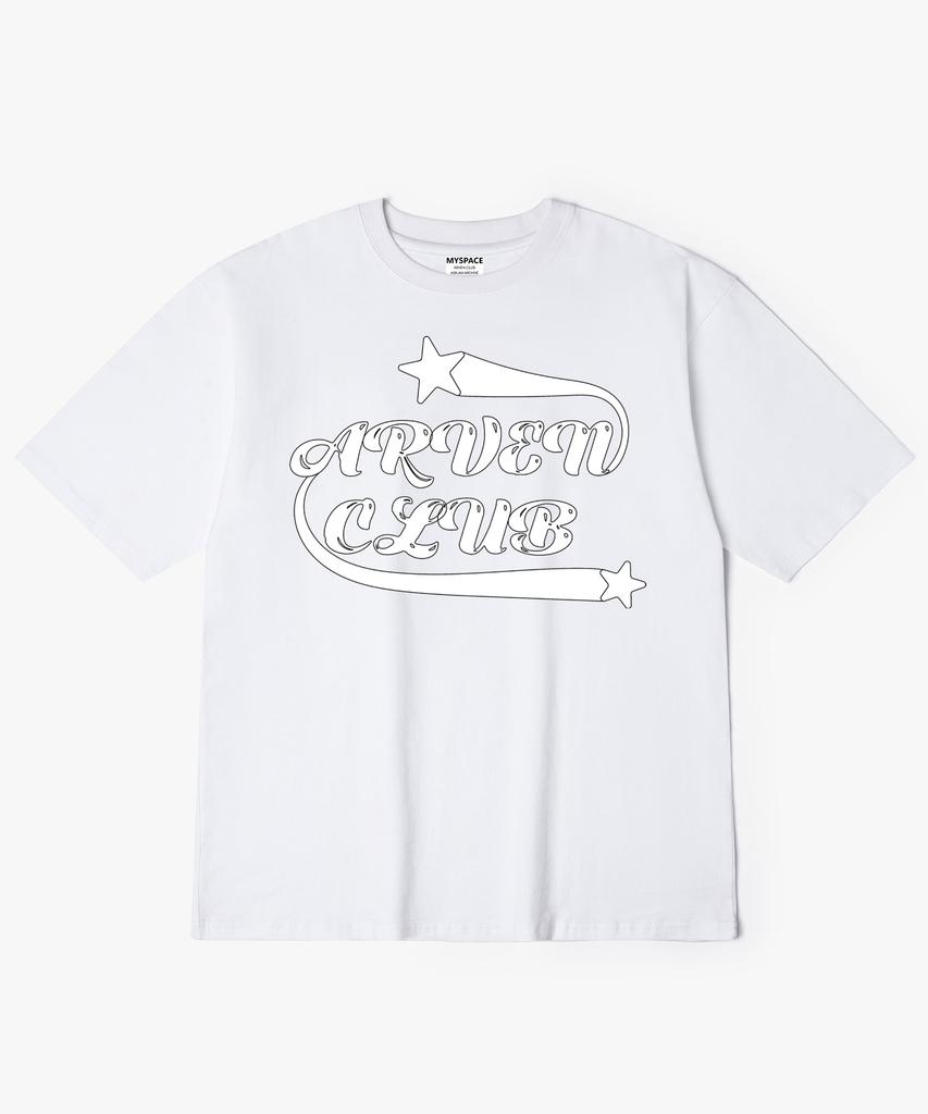 Aleubenkeulleob Star Swoosh Script Short Sleeve T-Shirt