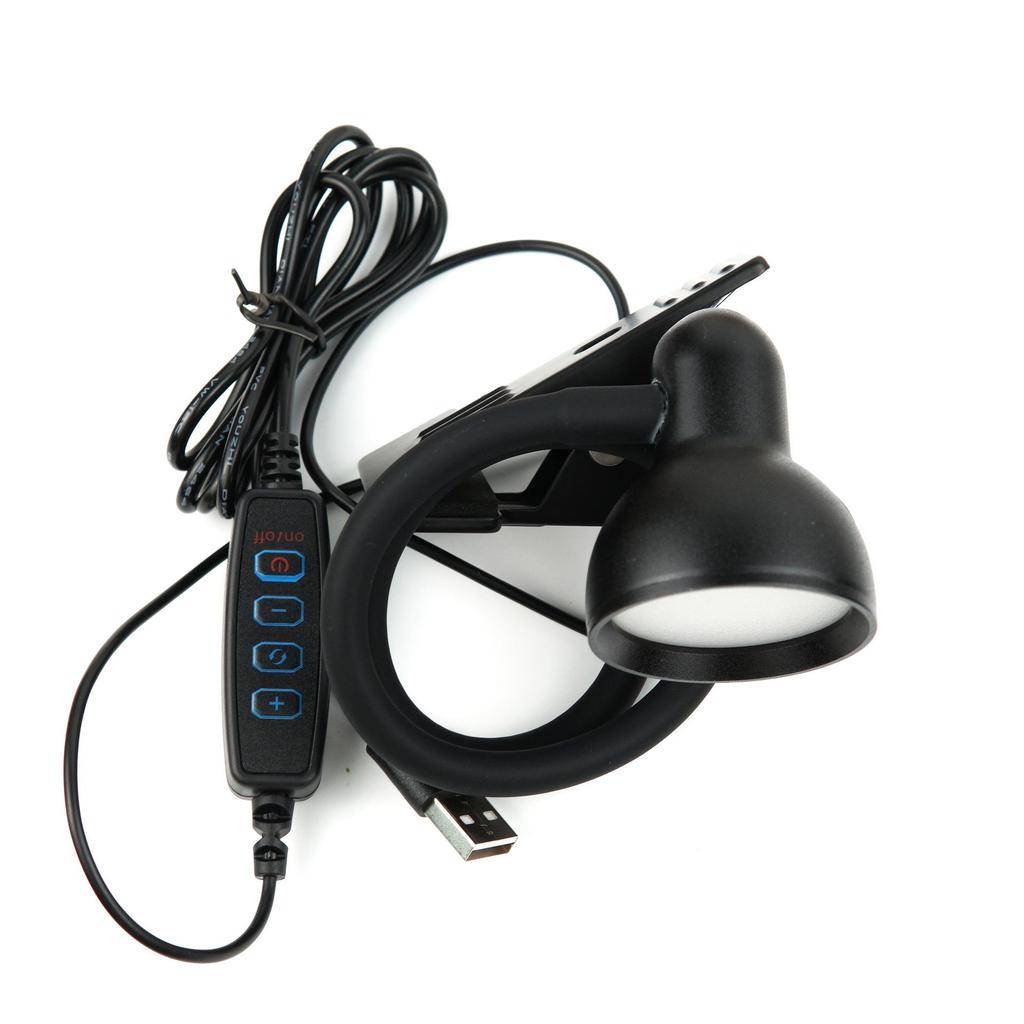 Eye Protection LED Clip Lamp for Bedroom & Living Room - USB Desk Lamp with Spotlight & Fill Light