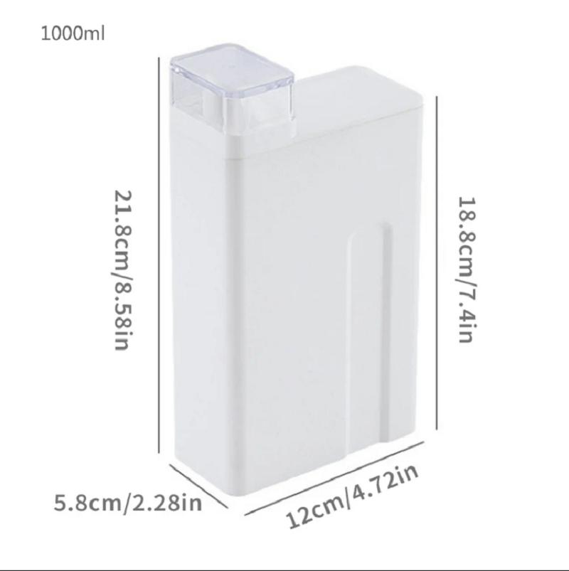 

Бутылка для хранения кондиционера большой емкости 1000 мл белая бутылка для жидкого стирального порошка пустая многоразовая бутылка-органайзер для ванной комнаты 1000ml белый