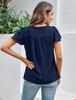 2025 Women's Spring/Summer Casual Pleated Short-Sleeve Pullover T-Shirt.
